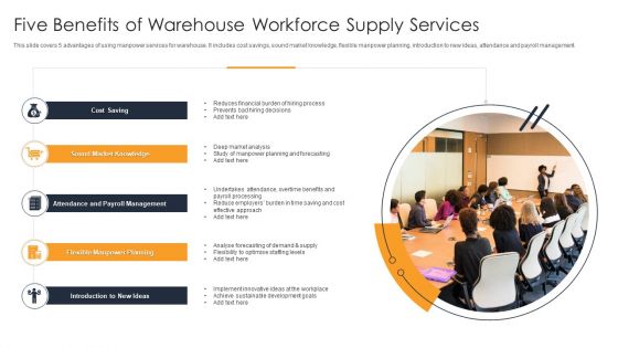 Five Benefits Of Warehouse Workforce Supply Services Portrait PDF Five Benefits Of Warehouse Workforce Supply Services Portrait PDF