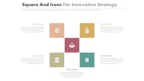 Five Boxes With Icons For Strategic Planning Powerpoint Slides Five Boxes With Icons For Strategic Planning Powerpoint Slides