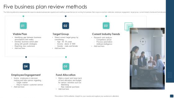Five Business Plan Review Methods Themes PDF Five Business Plan Review Methods Themes PDF
