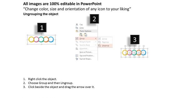 Five Circles And Goal Planning Powerpoint Template