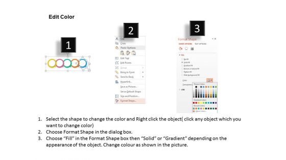 Five Circles And Goal Planning Powerpoint Template