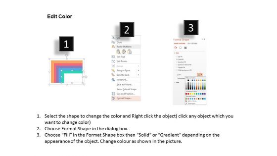 Five Colored Business Infographics Tags Powerpoint Template