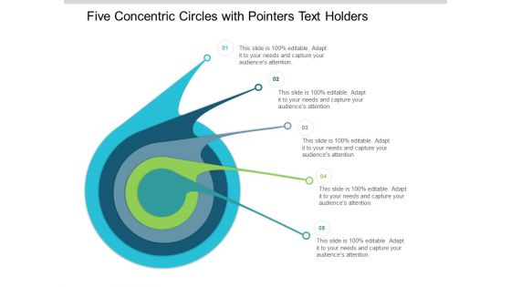 Five Concentric Circles With Pointers Text Holders Ppt Powerpoint Presentation Pictures Mockup
