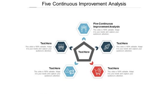 Five Continuous Improvement Analysis Ppt PowerPoint Presentation Slides Icons
