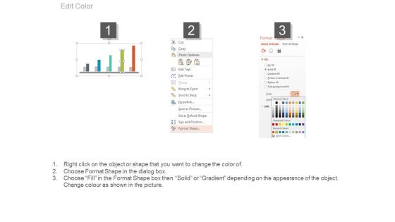 Five Growth Steps Timeline Graph Powerpoint Slides