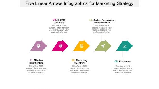 Five Linear Arrows Infographics For Marketing Strategy Ppt PowerPoint Presentation Outline Graphic Images Five Linear Arrows Infographics For Marketing Strategy Ppt PowerPoint Presentation Outline Graphic Images