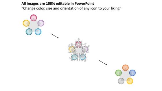 Five Options Model Infographic Diagram Powerpoint Template