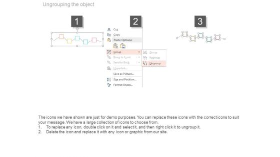 Five Options Zigzag Timeline Diagram Powerpoint Slides