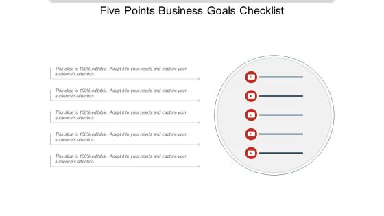 Five Points Business Goals Checklist Ppt PowerPoint Presentation Summary Elements PDF Five Points Business Goals Checklist Ppt PowerPoint Presentation Summary Elements PDF