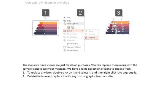 Five Progressive Arrows Infographic Chart Powerpoint Template