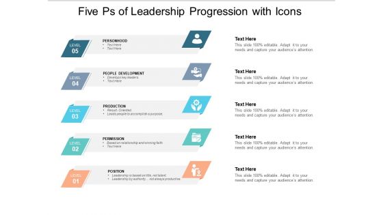 Five Ps Of Leadership Progression With Icons Ppt PowerPoint Presentation File Infographic Template Five Ps Of Leadership Progression With Icons Ppt PowerPoint Presentation File Infographic Template