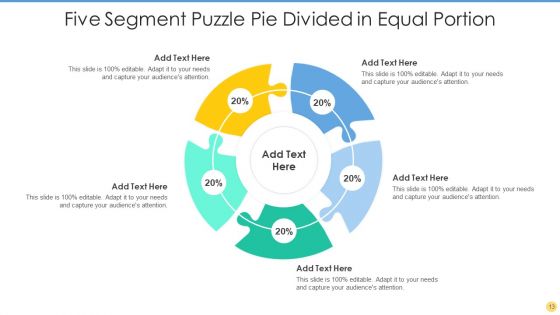 Five Segment Pie Ppt PowerPoint Presentation Complete With Slides