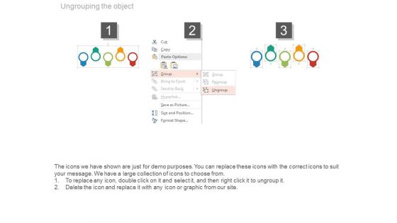 Five Sequential Year Tags Timeline Diagram Powerpoint Slides