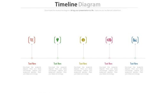 Five Staged Financial Strategy Timeline Diagram Powerpoint Slides Five Staged Financial Strategy Timeline Diagram Powerpoint Slides