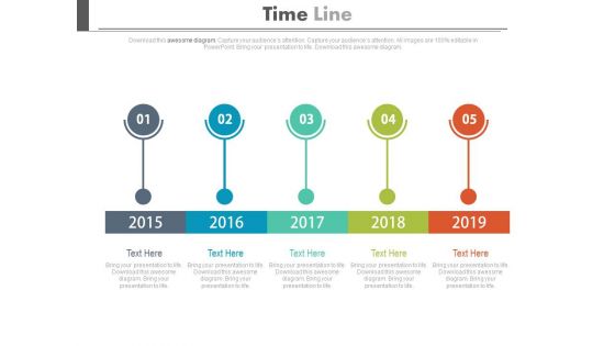 Five Staged Linear Timeline For Financial Strategy Powerpoint Slides Five Staged Linear Timeline For Financial Strategy Powerpoint Slides