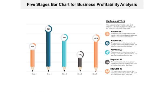 Five Stages Bar Chart For Business Profitability Analysis Ppt PowerPoint Presentation Icon Guide