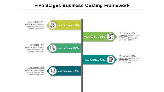Five Stages Business Costing Framework Ppt PowerPoint Presentation Styles Backgrounds PDF Five Stages Business Costing Framework Ppt PowerPoint Presentation Styles Backgrounds PDF