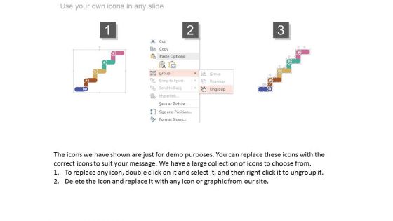 Five Stairs Success Steps Diagram Powerpoint Slides