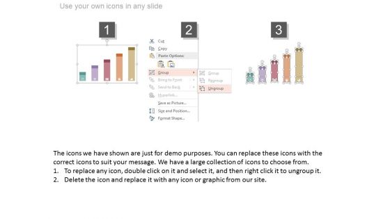 Five Steps Bar Graph For Financial Management Powerpoint Slides