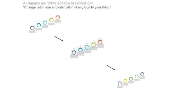 Five Steps Company Growth Timeline Powerpoint Slides