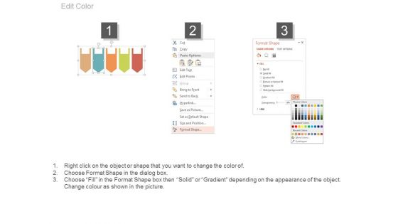 Five Steps For Data Compare And Analysis Powerpoint Template