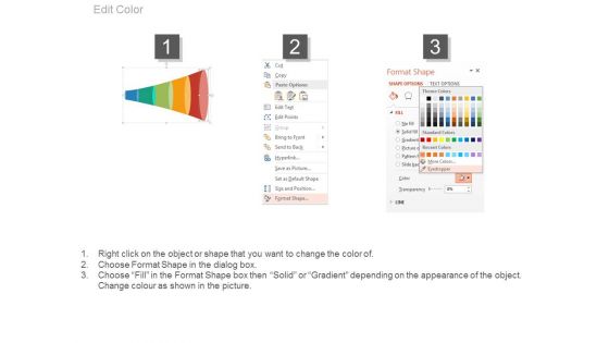 Five Steps For Market Entry Strategy Powerpoint Template