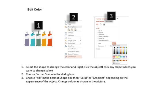 Five Steps Infographic Design Powerpoint Templates