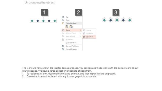 Five Steps Linear Chart For Business Agenda Powerpoint Slides