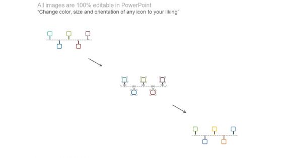 Five Steps Linear Timeline For Sales Planning Powerpoint Slides