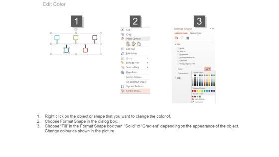 Five Steps Linear Timeline For Sales Planning Powerpoint Slides