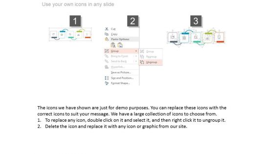 Five Steps Linear Timeline Infographic Diagram Powerpoint Slides
