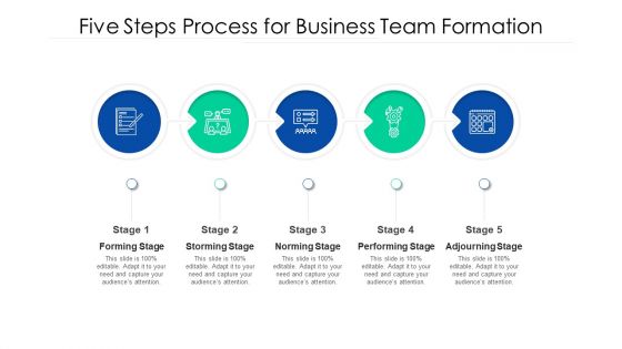 Five Steps Process For Business Team Formation Ppt Model Examples PDF Five Steps Process For Business Team Formation Ppt Model Examples PDF