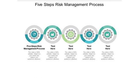 Five Steps Risk Management Process Ppt PowerPoint Presentation Layouts Background Images Cpb