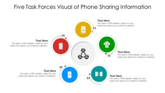 Five Task Forces Visual Of Phone Sharing Information Ideas PDF