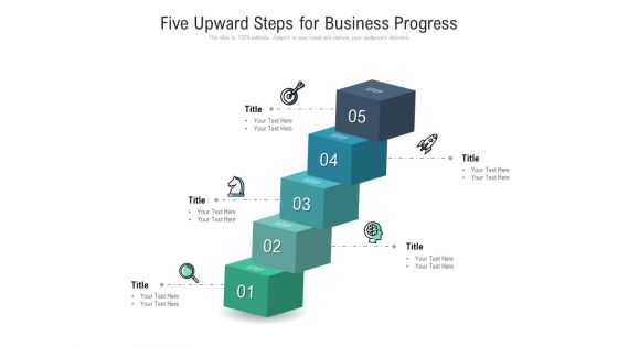 Five Upward Steps For Business Progress Ppt PowerPoint Presentation Icon Smartart Five Upward Steps For Business Progress Ppt PowerPoint Presentation Icon Smartart