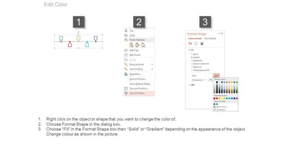 Five Year Tags Analysis Timeline Diagram Powerpoint Slides