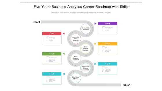 Five Years Business Analytics Career Roadmap With Skills Background