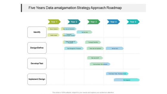 Five Years Data Amalgamation Strategy Approach Roadmap Background