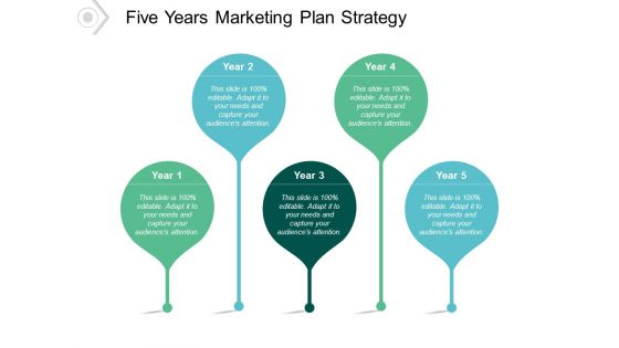 Five Years Marketing Plan Strategy Ppt PowerPoint Presentation Layouts Icons