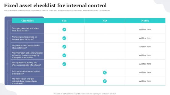 Fixed Asset Checklist For Internal Control Implementing Fixed Asset Tracking Solution Download PDF