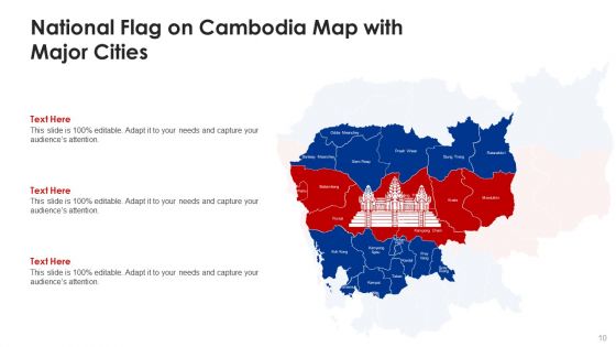 Flag Of Cambodia Administrative Map National Ppt PowerPoint Presentation Complete Deck With Slides