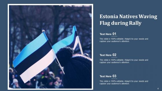Flag Of Estonia Historical Design Ppt PowerPoint Presentation Complete Deck With Slides