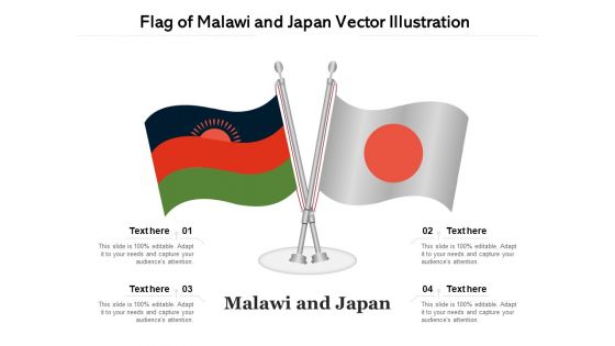 Flag Of Malawi And Japan Vector Illustration Ppt PowerPoint Presentation Summary Objects PDF