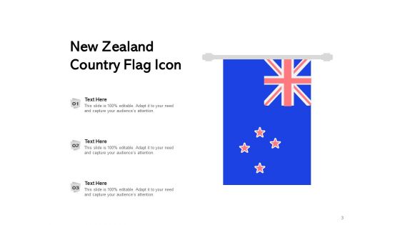 Flag Of New Zealand Location Cloudy Sky Ppt PowerPoint Presentation Complete Deck