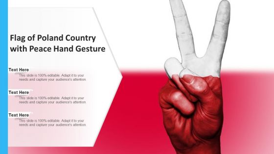 Flag Of Poland Country With Peace Hand Gesture Ppt File Information PDF
