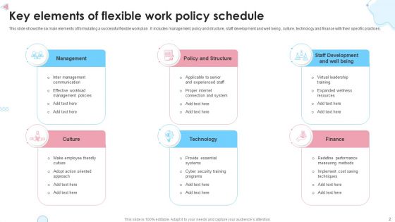 Flexible Work Schedule Ppt PowerPoint Presentation Complete Deck With Slides