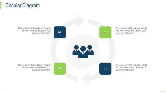Flexible Workspace Investor Financing Elevator Pitch Deck Circular Diagram Themes PDF