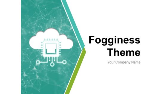Fogginess Theme Arrow Inside Cloud Analytics Gear Icon Ppt PowerPoint Presentation Complete Deck