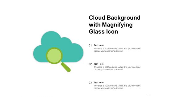 Fogginess Theme Arrow Inside Cloud Analytics Gear Icon Ppt PowerPoint Presentation Complete Deck