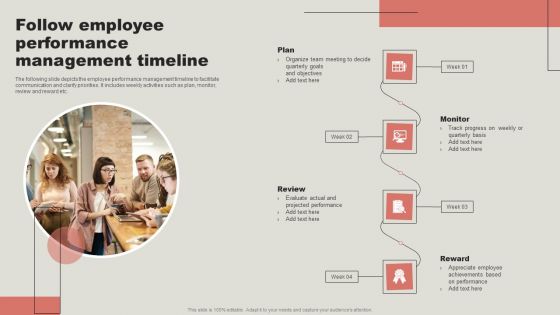 Follow Employee Performance Management Timeline Information PDF